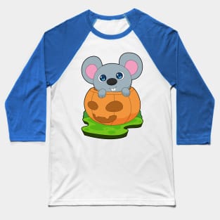 Mouse Halloween Pumpkin Baseball T-Shirt